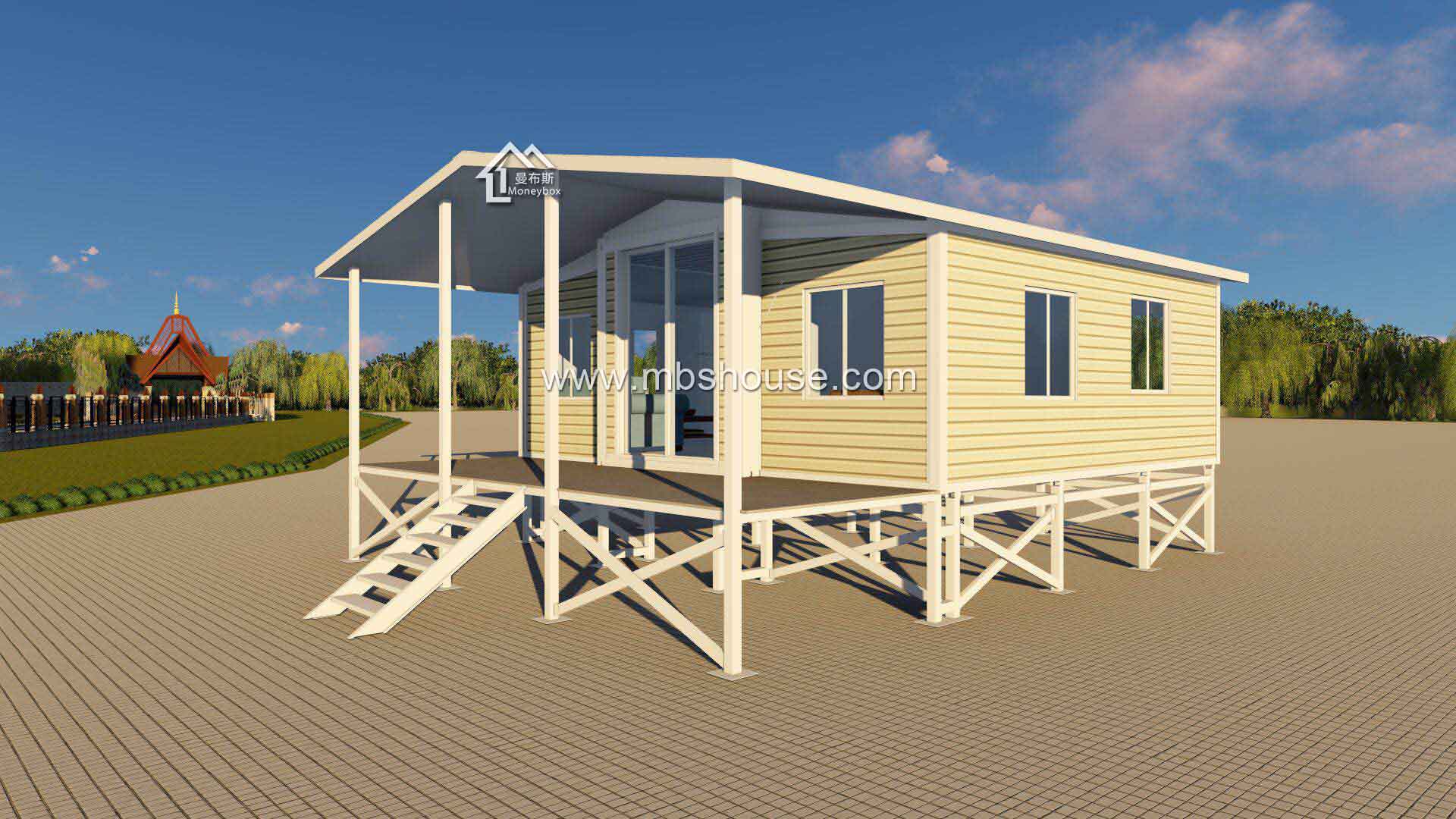 Expandable Container House and Hotel Room