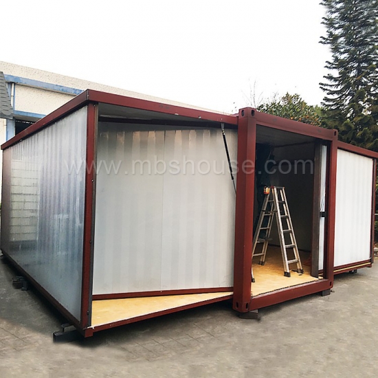 Prebuilt Two Bedrooms Expandable Container House With Bathroom