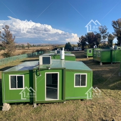 Container house with electrical appliances